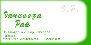 vanessza pap business card